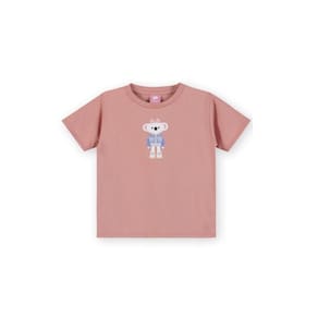 Blusa Manga Curta Lilica Ripilica Estampa Jeans Wear Rosa