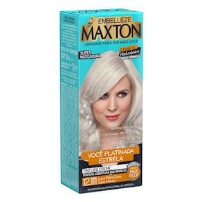 Tintura Maxton Creme Louro Platina Cinza Super Intenso 12.111