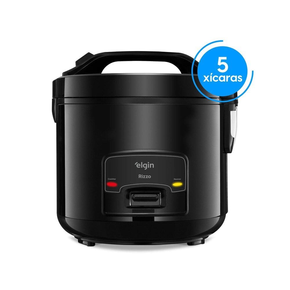 Panela Elétrica de Arroz Rizzo 5 Xícaras Preta - 220V