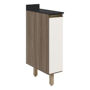 Balcao com Tampo 1 Porta 20 cm MDF 16796 Carvalho Toq Off White Cetim Nicioli
