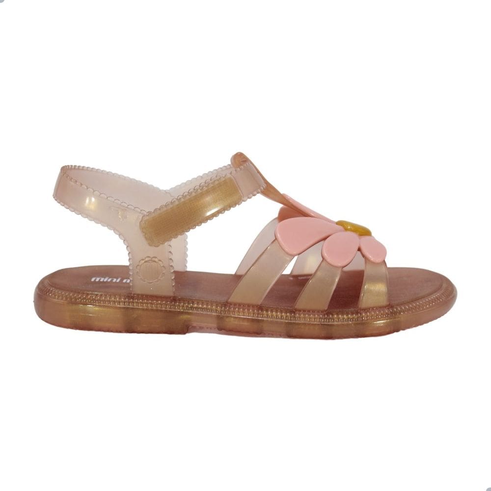 Sandália Mini Melissa Hip Bloomy Infantil Rosa