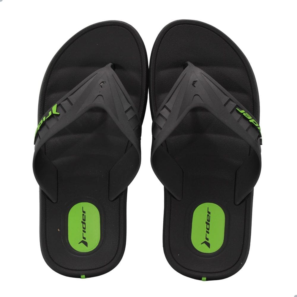 Chinelo Masculino Rider 12492 Moving II Preto e Verde