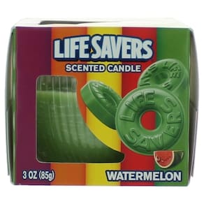 Frasco de 90 ml de melancia perfumado Candle Life Savers - 25h Burn Ti