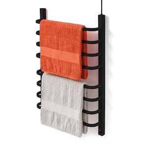 Toalheiro Térmico Grande Preto 110v Fio Superior Direito