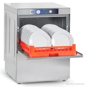 Máquina De Lavar Louça B30 Metvisa Profissional em Aço Inox