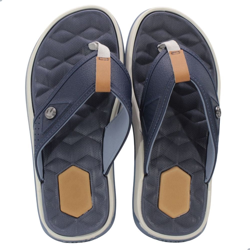 Chinelo Masculino Cartago Nápoles IV Cinza Azul Castor