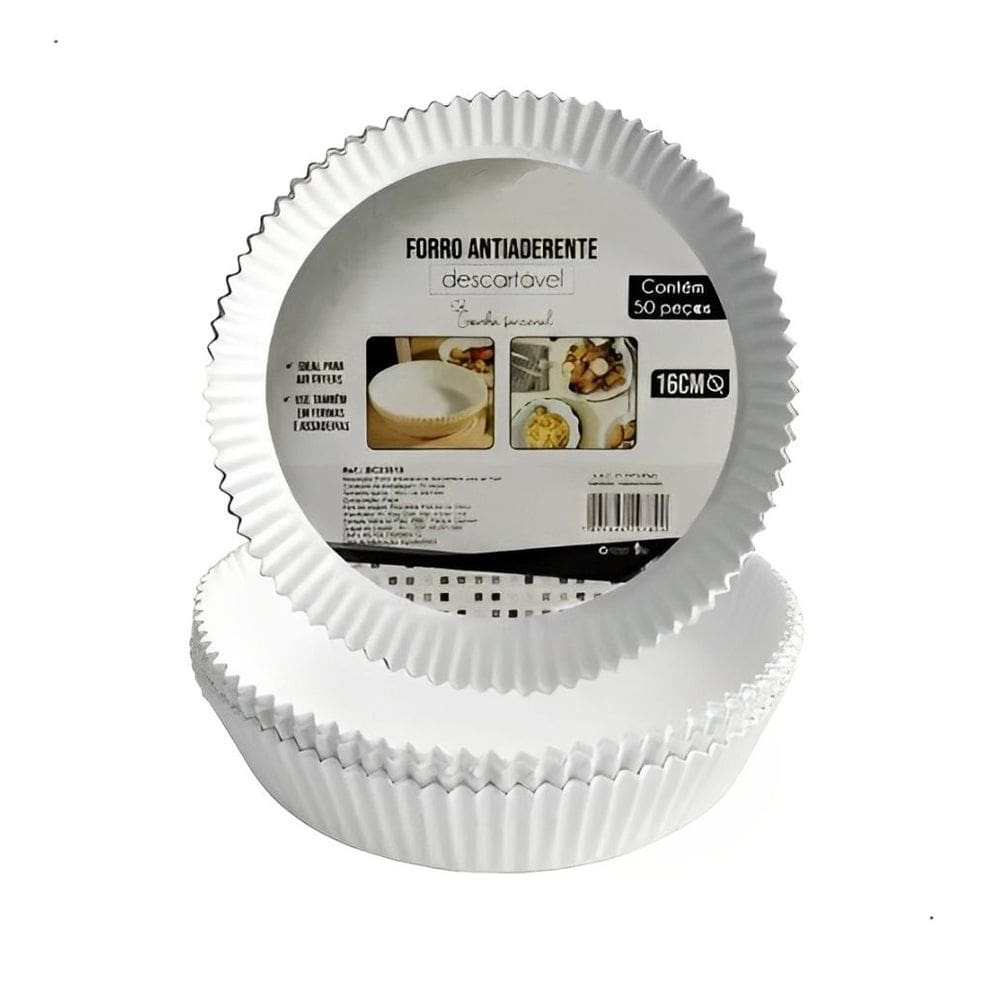 50 Formas Descartáveis Redondas P/ Air Fryer