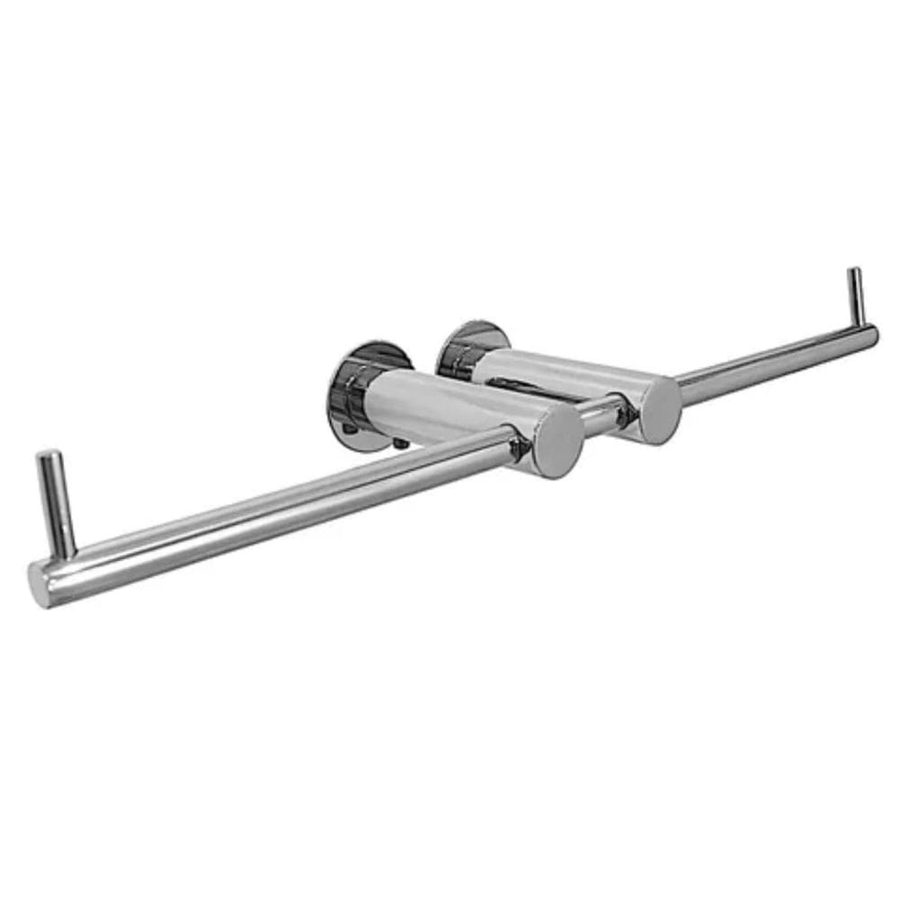 Suporte de Papel Higiênico Duplo Papeleira Para Banheiro Inox 304 - RR1020