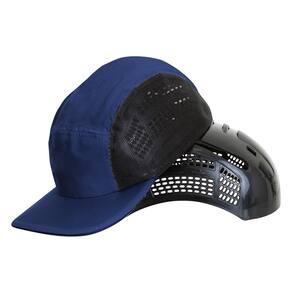 Kit 35 Bonés Com Casquete Plástico Segurança Azul