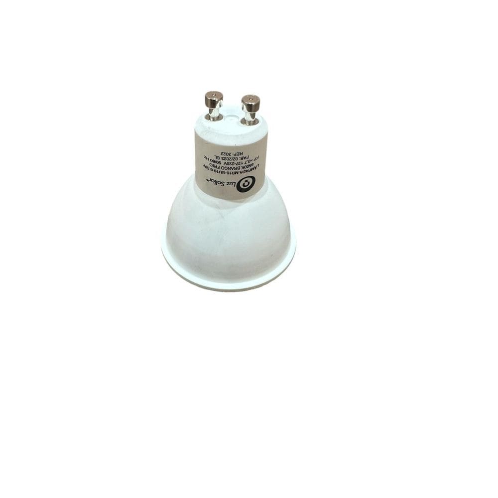 Lâmpada Dicróica Led Gu10 Mr16 Para lustre 65000k Luz Br