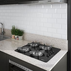 Fogão Cooktop Elétrico com 4 Bocas Mesa em Vidro Safe Nardelli