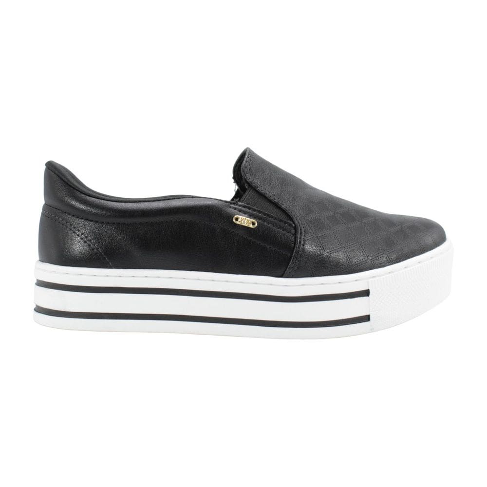 Tênis Feminino Slip On Via Marte 010-023-01 Preto