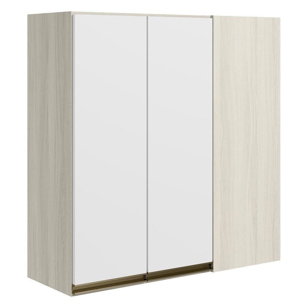 Armario Canto Reto 2 Portas Mdf 86 Cm Kali 12043 Branco Uv Nicioli