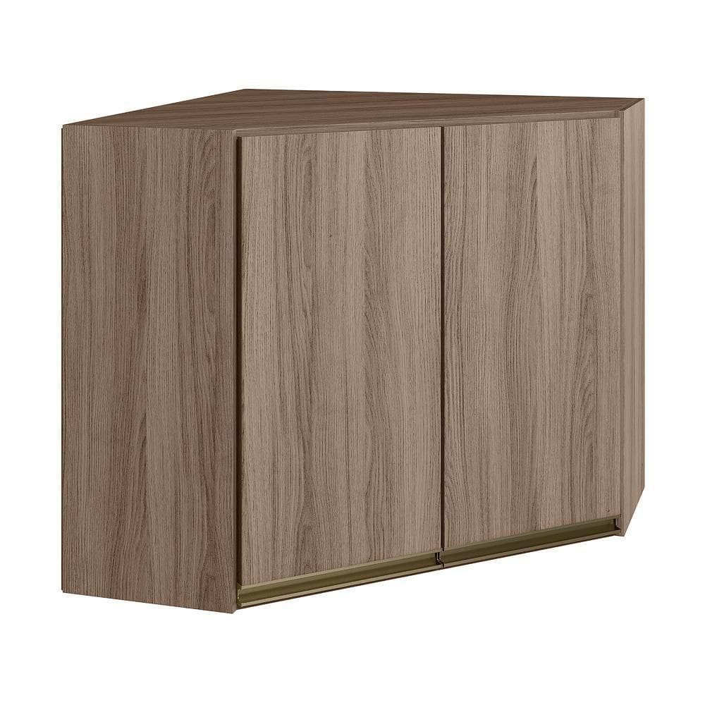 Armario Canto Obliquo 2 Portas Mdf 75cm Kali 12209 Carvalho Toq Nicioli