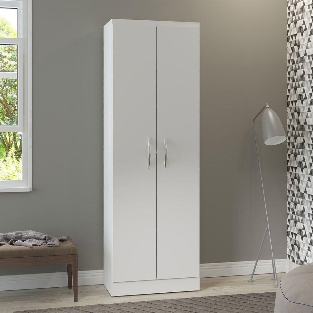Armário Multiuso Com 2 Portas 61x182cm Mdp Menu Móveis Branco