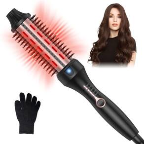 Escova térmica Yitrust de 1,5 cm para mulheres, aquecida com luz vermelha