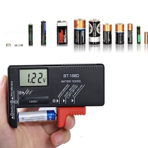 Medidor De Carga Digital Para Pilhas E Baterias Testador Universal 1 5V A 9V Compativel Com Aa Aaa C D Com Display Facil