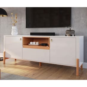 Rack para TV 70" Gliss Lukaliam Móveis 1,83m com 1 Gaveta e 2 Portas