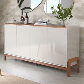 Aparador Buffet Elegance Lukaliam 4 Portas para Sala