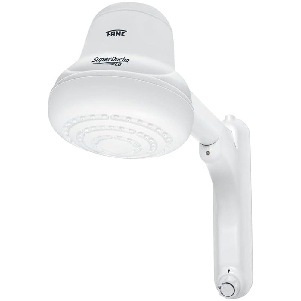 Super Ducha Eletrônica Resistência Blindada 220V 4400W Controle de Temperatura Branco Fame