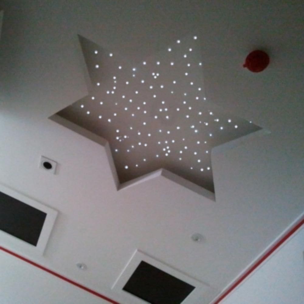 Noite Estrelada Efeito Estrelado 80 Fibra Otica Rgb Colorido