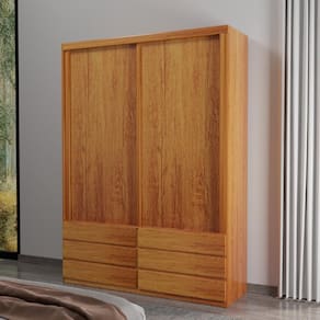 Guarda-Roupa ECO 08 100% MDF 2 Portas 6 Gavetas Bom Pastor