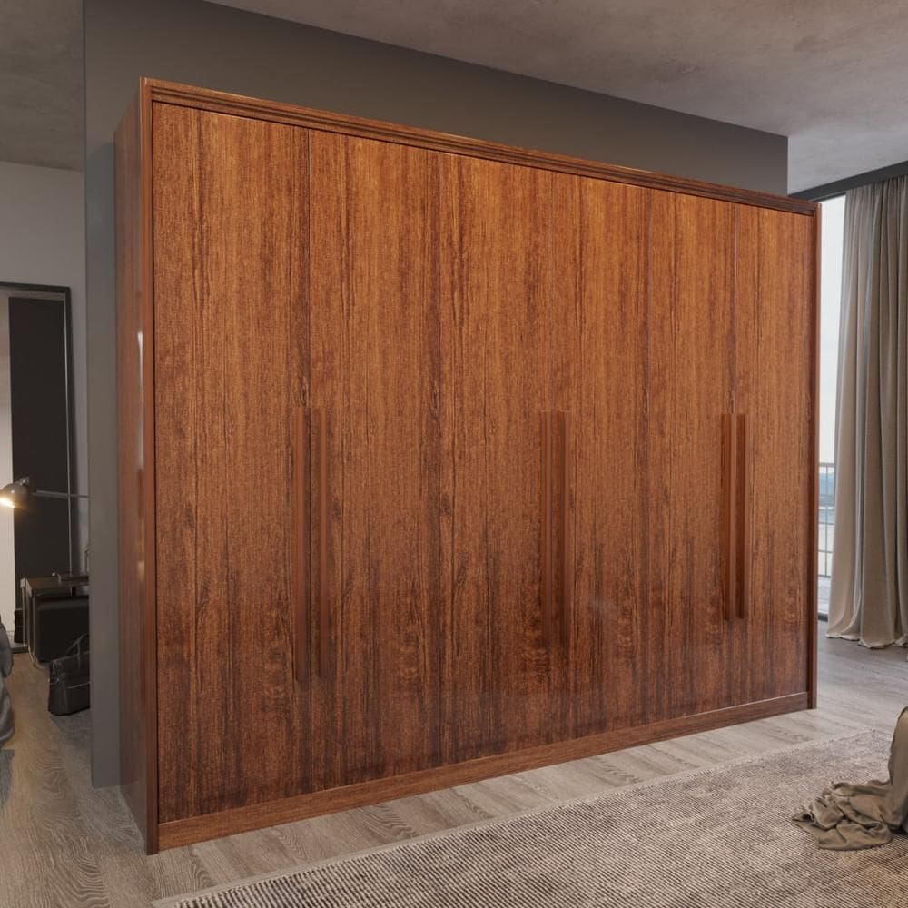 Guarda-Roupa Casal Monza 100%MDF 6 Portas 6 Gav Bom Pastor
