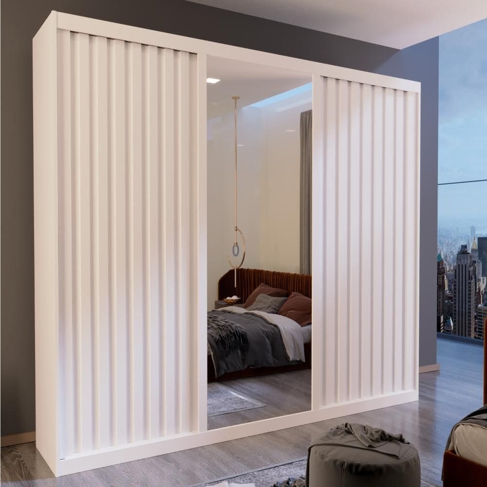 Guarda Roupa Casal Petra 3 Portas 4 Gavetas Bom Pastor