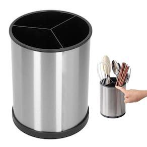 Porta Talheres Utensilios Giratorio Cozinha Suporte Mesa Bancada Inox Pia Organizaçao Limpeza