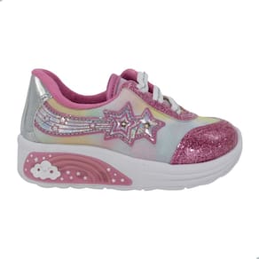 Tênis Feminino Bebê Molekinha Rosa Multi Color