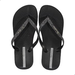 Chinelo Feminino Ipanema Anatom Glitter Preto