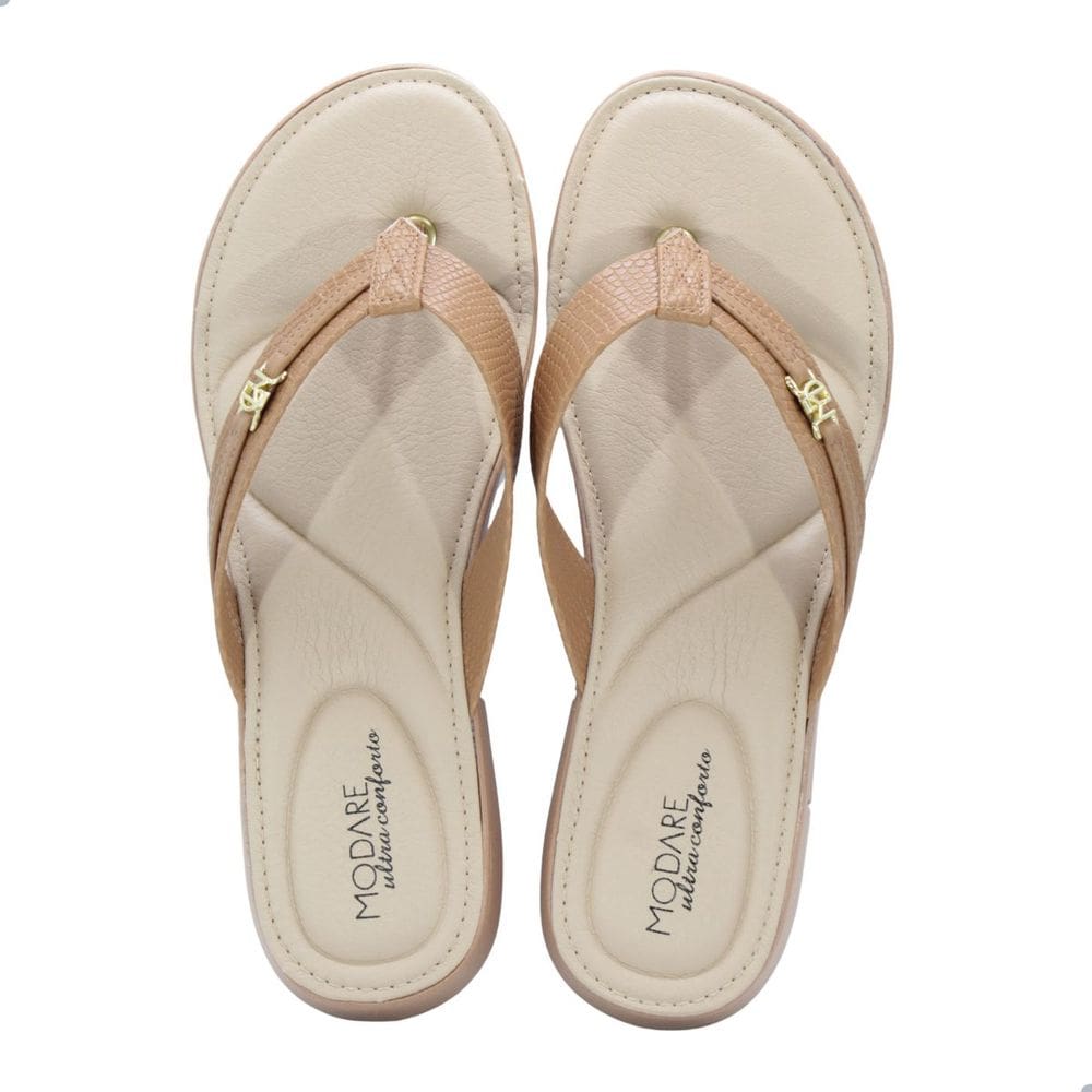 Tamanco Feminino Modare Napa Lezard Paris Camel