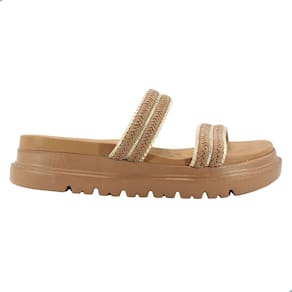 Tamanco Feminino Modare Tira Pronta Camel Dourado