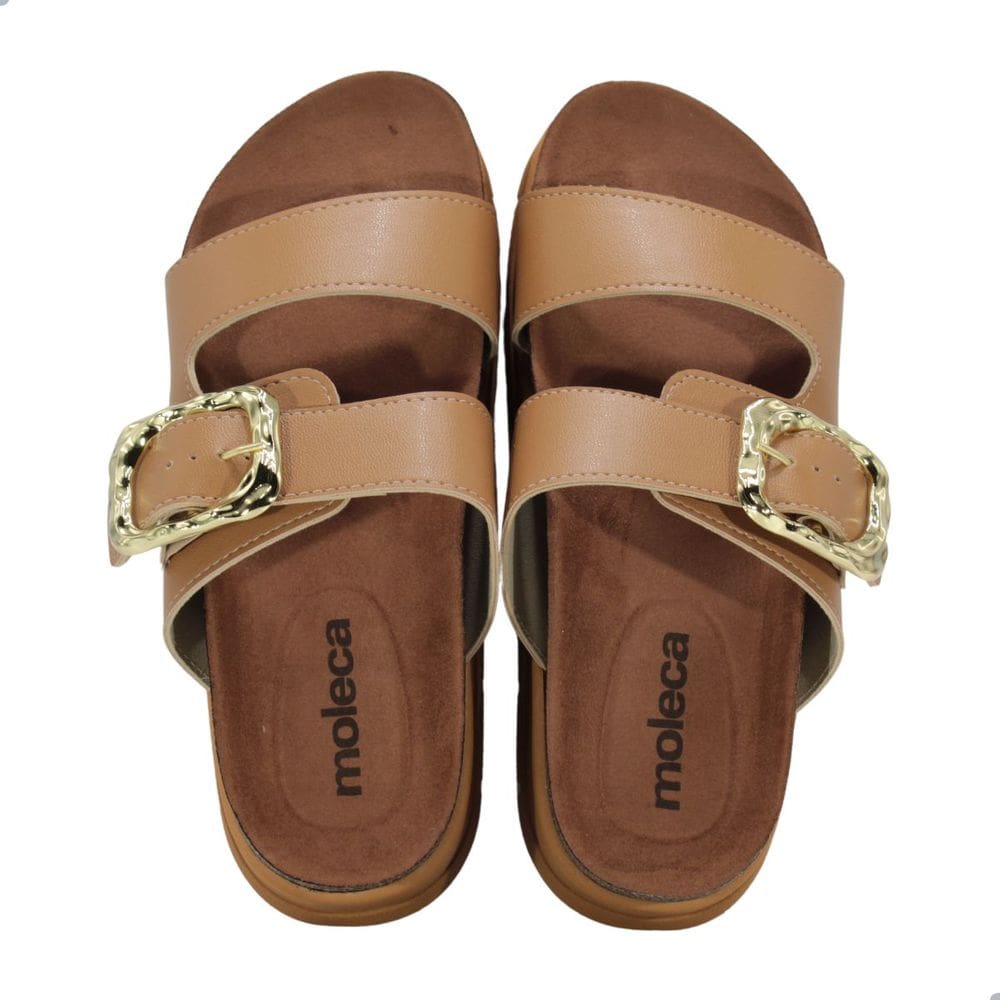 Tamanco Feminino Moleca Napa Turim Camel