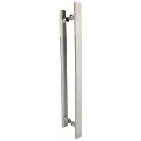 Puxador Para Portas Madeira / Vidro Alumínio Branco - 40 Cm