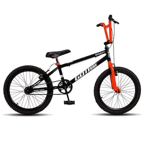 Bicicleta Infantil Aro 20 Bmx Freio V-brake Preto E Laranja Gottbike