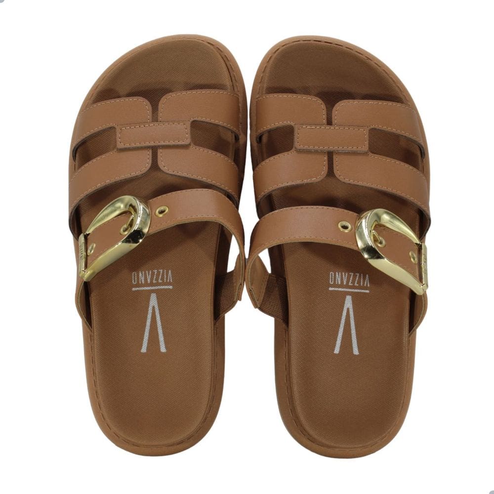 Tamanco Feminino Vizzano Pelica Camel