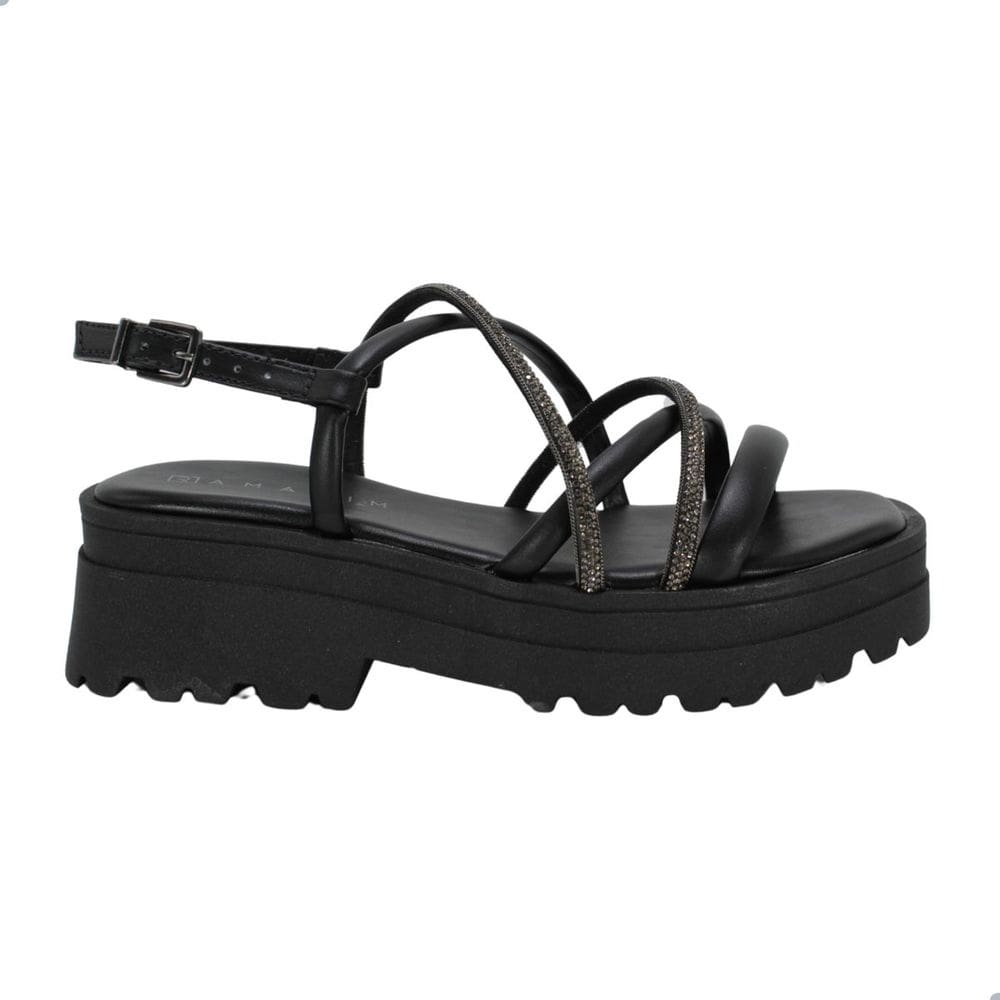 Sandália Ramarim Tratorada Preto