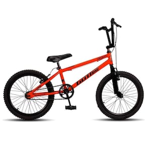 Bicicleta Infantil Aro 20 Bmx Freio V-brake Laranja E Preto Gottbike