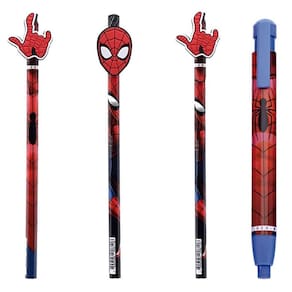 Lápis de Escrever e Caneta Borracha Spider Man - Molin