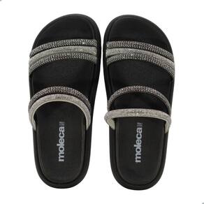 Tamanco Feminino Moleca Preto Tira Valencia