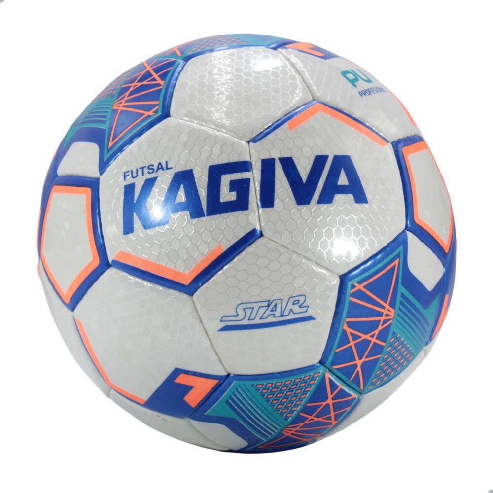 Bola De Futsal Kagiva 7423 Star C/C Branca e Azul