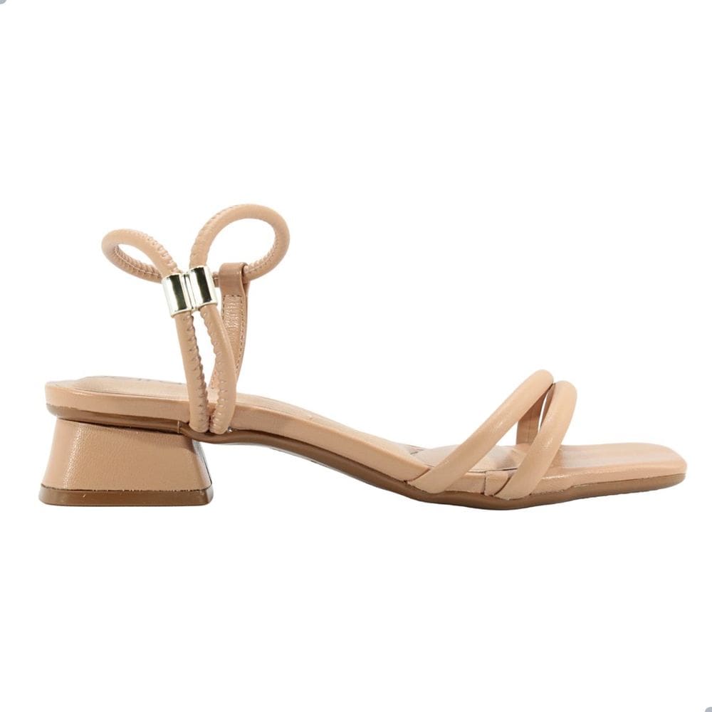 Sandália Feminina Beira Rio Tira Pronta Pele Strech Nude