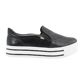 Tênis Feminino Slip On Via Marte 010-023-01 Preto
