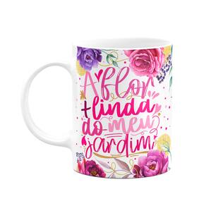 Caneca Floral Mães - A flor mais linda do meu jardim - M3