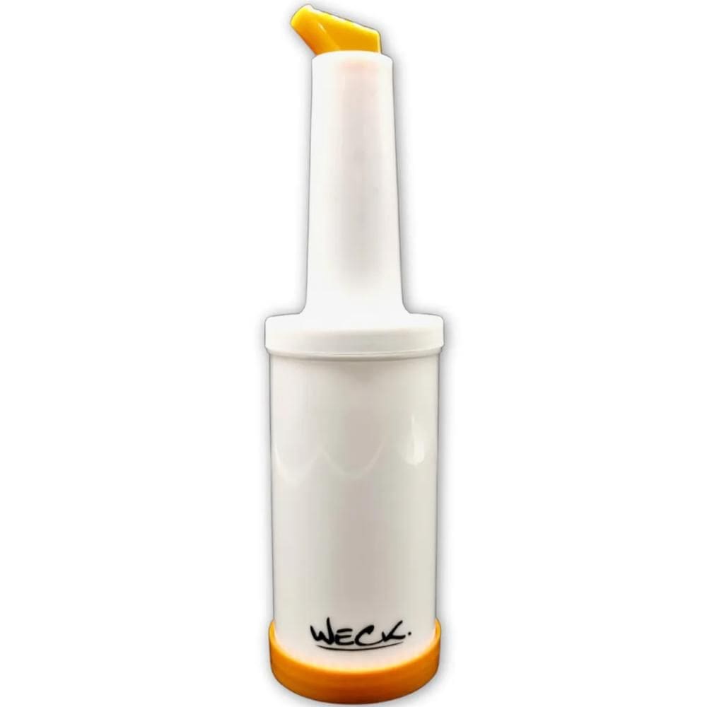 Garrafa Plástica Store`n Pour 1 Litro Laranja Weck para Drinks Xaropes Mixologista