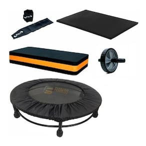 Kit Mini Jump+Colchonete + Roda + Caneleira 3+ Step + Capa