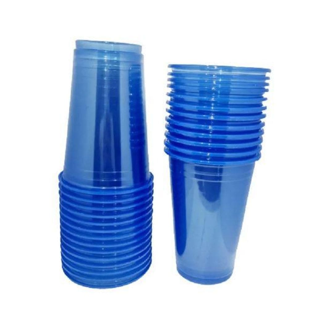 Copo Descartavel 300Ml Neon Balada Azul 150 Unidades