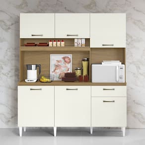 Cozinha Compacta Siena Atacama Off White Aramóveis