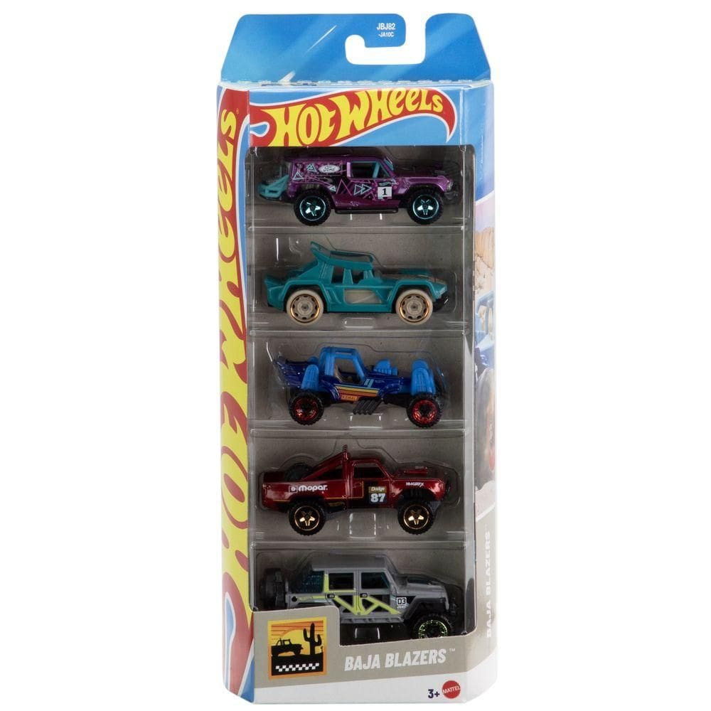 Hot Wheels Pacote 5 Veículos Baja Blazers - Mattel